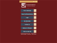 Tablet Screenshot of ourremembrance.com